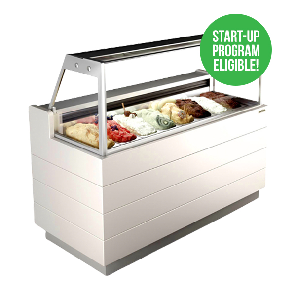 baroque slm 6 8 flavor gelato display case equipment