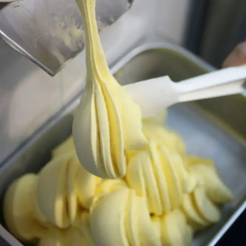 authentic-gelato authentic gelato coming out of machine